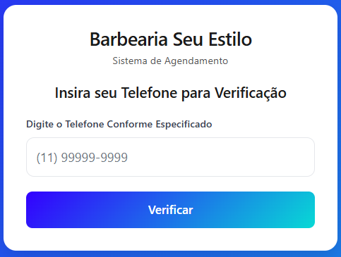 Portal de agendamento — tela 1 de 11